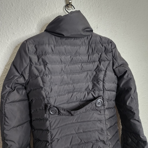 Betsey Johnson Down Filled Quilted Puffer Jacket Women's Size Small Gray - Picture 4 of 8